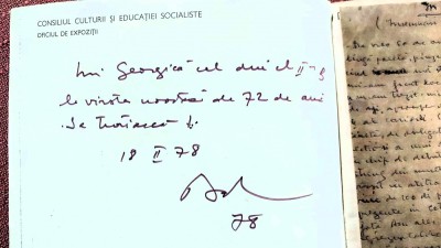 Expozitia retrospectiva Corneliu Baba ian - feb. 1978 - Cu autograful artistului foto