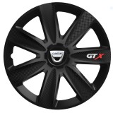 Set 4 Capace Roti GTX Negru Carbon Dacia, R16