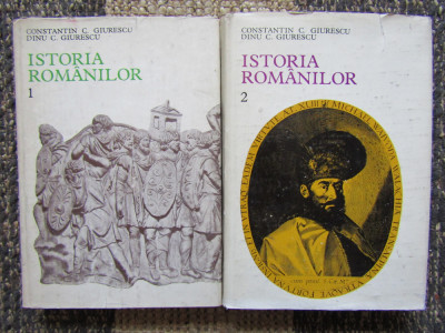 CONSTANTIN C. GIURESCU - ISTORIA ROMANILOR 2 volume (1975, editie cartonata) foto