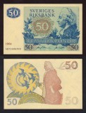 SUEDIA █ bancnota █ 50 Kronor █ 1984 █ P-53d █ UNC necirculata