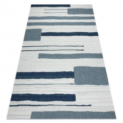 Covor COLOR 19676369 SISAL linii bej / k&amp;eacute;k, 140x200 cm foto