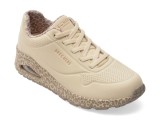Cumpara ieftin Pantofi sport SKECHERS bej, UNO, din piele ecologica