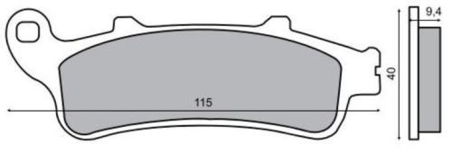 Placute frana Honda Pantheon 4T 125-150 /CB /FJS /VFR /XL /GL Cod Produs: MX_NEW 225100340RM