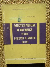 exercitii si probleme de matematica pentru concursul de atmitere in licee
