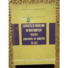 exercitii si probleme de matematica pentru concursul de atmitere in licee
