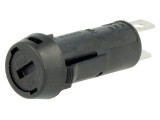 Clemă siguranțe cilindrice 5x20mm 10A neagră 250VAC