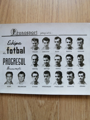 fotografie echipa de fotbal Progresul Bucuresti - cca 1950 foto