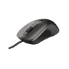 Mouse Trust Carve, Wired, 3 Butoane, 1200 DPi, USB, Senzor Optic, Scroll, Ambidextru, Negru