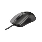 Mouse Trust Carve, Wired, 3 Butoane, 1200 DPi, USB, Senzor Optic, Scroll, Ambidextru, Negru