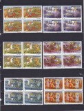 ROMANIA 1987 LP 1184 BASME DE PETRE ISPIRESCU BLOCURI DE 4 TIMBRE MNH, Nestampilat