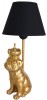 Lampa de masa cu un buldog auriu cu coroana CW271, Veioze