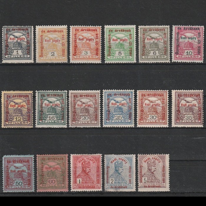 Hadiseg&eacute;ly II 1915 - Ajutor pentru ranitii in razboi - Supratipar pe seria Turul