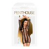 Rochie Sexy Penthouse Bedtime Surprise, Negru, S/L, Lenjerie Intima Femei, Nylon