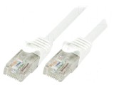 Cablul Patch U/UTP 6 litat CCA PVC alb 1m 24AWG, Logilink