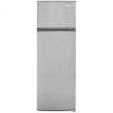 Frigider cu 2 usi Daewoo, volum 235L, clasa E, usi reversibile, Inox