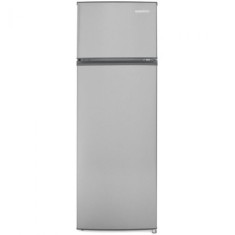 Frigider cu 2 usi Daewoo, volum 235L, clasa E, usi reversibile, Inox