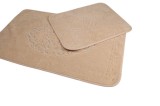 Set de 2 covorase pentru baie, bumbac 100%, Antique Bej