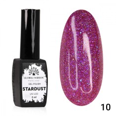 Oja semipermanenta Stardust, reflectorizant, Global Fashion 8ml, 10