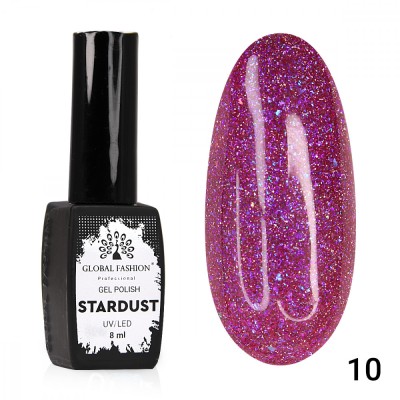 Oja semipermanenta Stardust, reflectorizant, Global Fashion 8ml, 10 foto