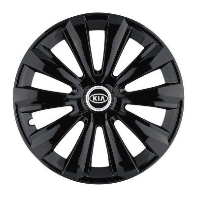 Set 4 Capace Roti, potrivite jantelor de R15, pentru Kia, model delta negru foto