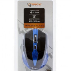 Sbox Mouse Wireless Negru/Albastru WM-9017 45506606