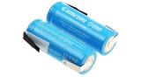 Cameron Sino 3.7V 1600mAh Li-ion 48.50 x 18.00 x 18.00mm cell (2pcs) with solder tabs