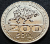 Moneda exotica 200 SOM - UZBEKISTAN, anul 2018 * cod 2957 = UNC