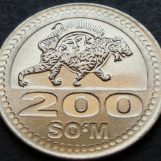 Moneda exotica 200 SOM - UZBEKISTAN, anul 2018 * cod 2957 = UNC