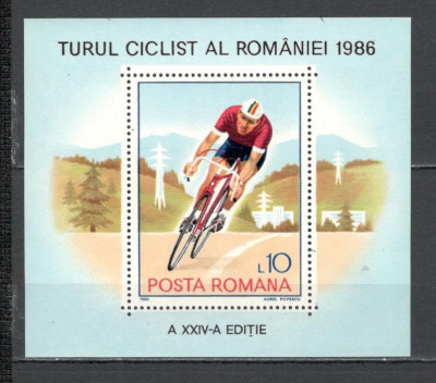 Romania.1986 Turul ciclist al Romaniei-Bl. TR.489 foto