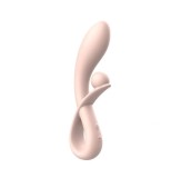 Vibrator Iepuras Armonia, 10 Moduri Vibratii, Structura Flexibila, Silicon Lichid, Incarcare USB-C, Roz, 19 cm
