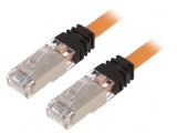 Patch Cord S/FTP Cat6a LSZH Portocaliu 1m