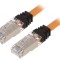 Patch Cord S/FTP Cat6a LSZH Portocaliu 1m