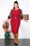 Cumpara ieftin Rochie Eleganta Tania Red - 62Marimea, Yves