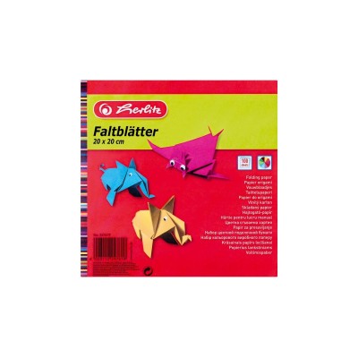 HARTIE ORIGAMI 60 GRAME 20 X 20 CM 100 COLI foto