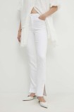 Answear Lab jeans femei, culoarea alb