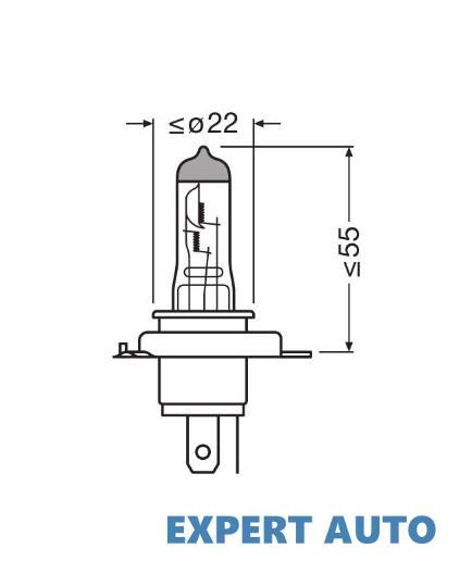 Set 2 becuri 12v h4 60/55 w cool blue intense nextgen osram UNIVERSAL Universal #6