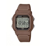 Casio W-800H-5AVDF , Ceas Digital Bărbătesc cu Baterie cu Curea din Cauciuc Maro