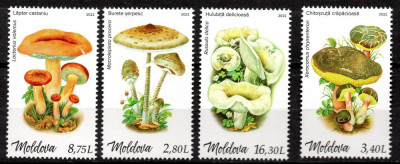 MOLDOVA 2022, Ciuperci, serie neuzata, MNH foto