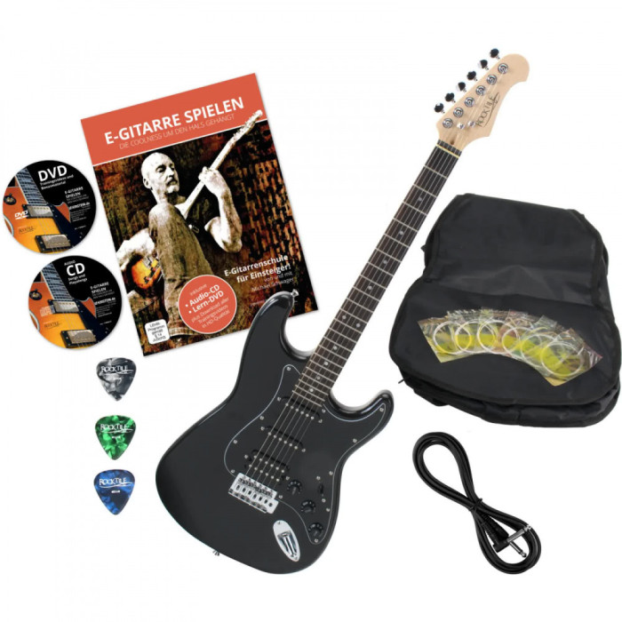 Rocktile Pro ST60-BK chitara electrica negru cu accesorii