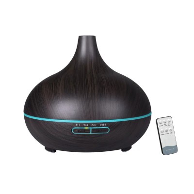 Difuzor aromaterapie cu ultrasunete telecomanda si lumina LED 7 culori V-Rising VR-N10RC 550 ml wenge foto