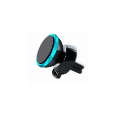 Suport auto pentru telefon 360 grade magnetic universal, albastru foto