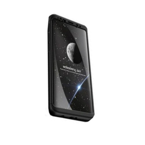 Husa de protectie pentru Samsung Galaxy Note 8, Fullbody fata-spate, Black, Fine Touch