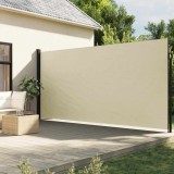 Cumpara ieftin Copertina laterală retractabilă, crem, 200x500 cm