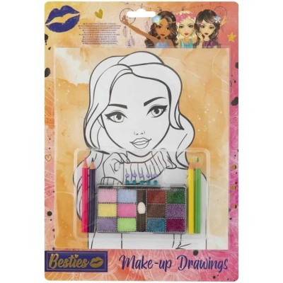 Carte de colorat Make-up Drawings Besties Grafix GR140011 foto