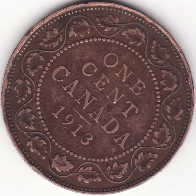 Moneda Canada - 1 Cent 1913 foto