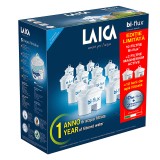 Pachet Set 10 cartuse filtrante Bi-flux + 2 Magnesium Active, 5 etape filtrare, Laica