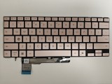 Tastatura Laptop, Asus, VivoBook S14 M3407K, M3407KA, iluminata, roz aurie, layout US