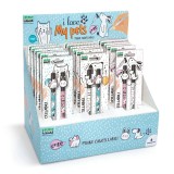 Pix care se sterge cu capac, My Pets, 4 modele (18 buc display si 2 buc blister)