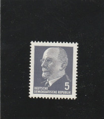 Germania DDR 1961-Walter Ernst Paul Ulbricht,dant.,MNH,Mi.845 foto