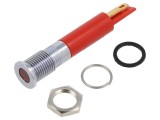 Lampă LED Roșie IP67 &Oslash;8mm Alamă